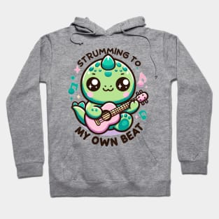 "Strumming to My Own Beat" T-Rex Guitarist Hoodie